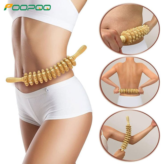 Wooden massage roller sticks