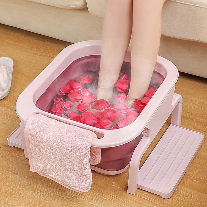 Foot spa basin / bubbler mat