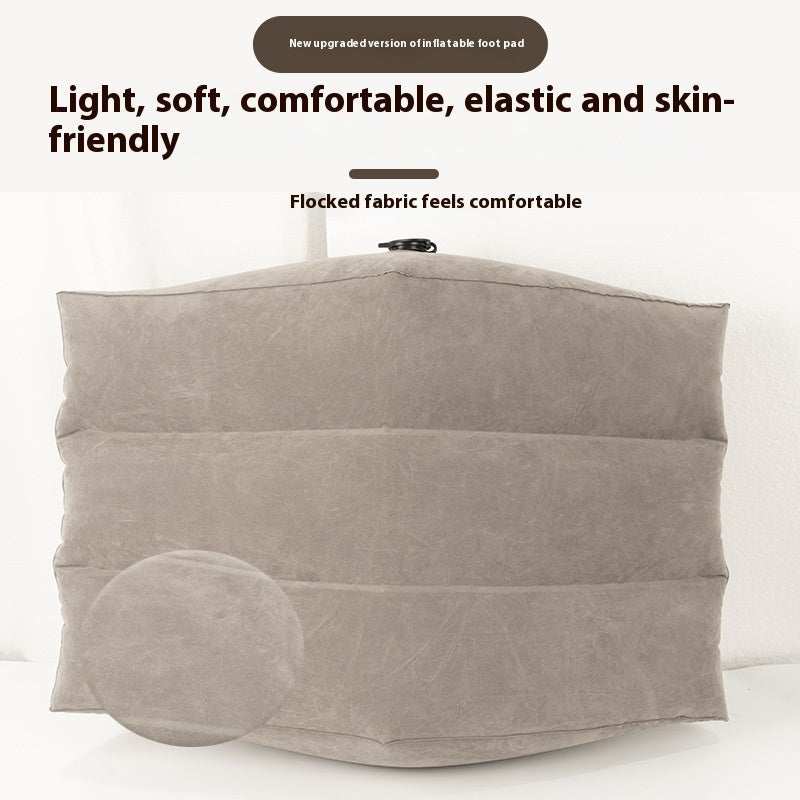 Home Artifact Inflatable gray PVC flocking wedge leg pillow for comfort and support