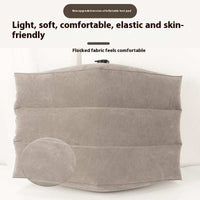 Home Artifact Inflatable gray PVC flocking wedge leg pillow for comfort and support