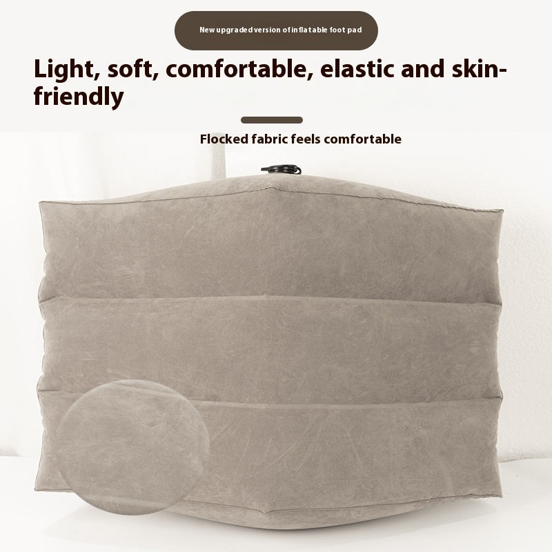 Home Artifact Inflatable Leg Pillow PVC Flocking Wedge Foot Mat