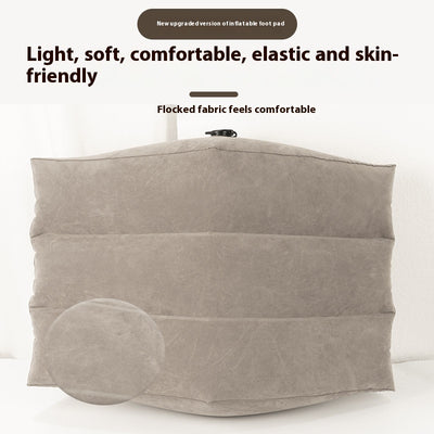Home Artifact Inflatable Leg Pillow PVC Flocking Wedge Foot Mat