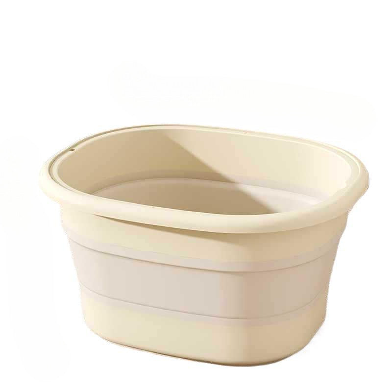 Portable Foot Bath Tub Household Insulation Feet-washing Basin Foldable Thick Bucket