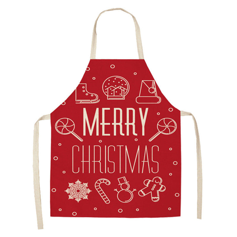 Christmas Day Apron festive polyester design