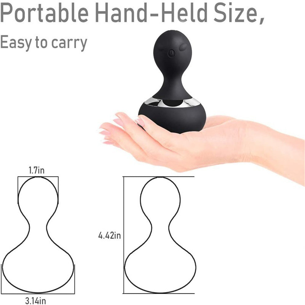 Cordless Electric Massager With 10 Powerful Vibrations, Rechargeable Handheld Neck Massager