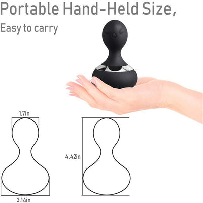 Cordless Electric Massager With 10 Powerful Vibrations, Rechargeable Handheld Neck Massager