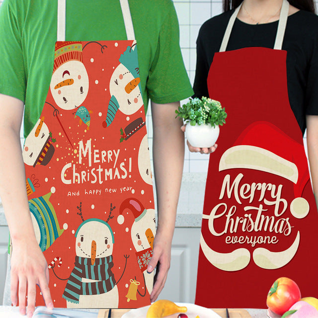 Christmas Day Apron festive polyester design