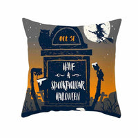 Halloween pillowcase festive decorative cushion cover with pumpkin design