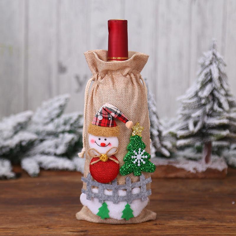 Christmas Decorations Wine Bottle Socks Holiday Gift
