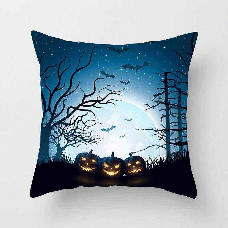 Halloween pillowcase festive decorative cushion cover with pumpkin design