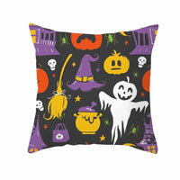 Halloween pillowcase festive decorative cushion cover with pumpkin design
