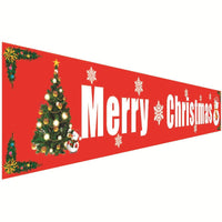 Christmas decorations curtains banners hanging flags window pendant