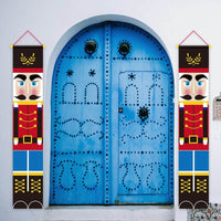 Christmas decorations curtains banners hanging flags window pendant