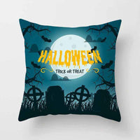 Halloween pillowcase festive decorative cushion cover with pumpkin design