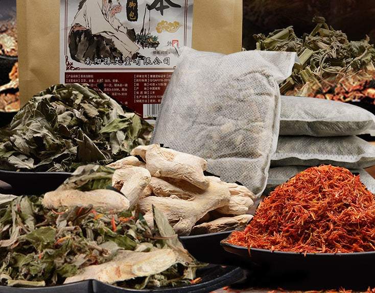 Foot bath foot bag with herbal ingredients for soothing foot soak therapy