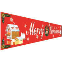 Christmas decorations curtains banners hanging flags window pendant