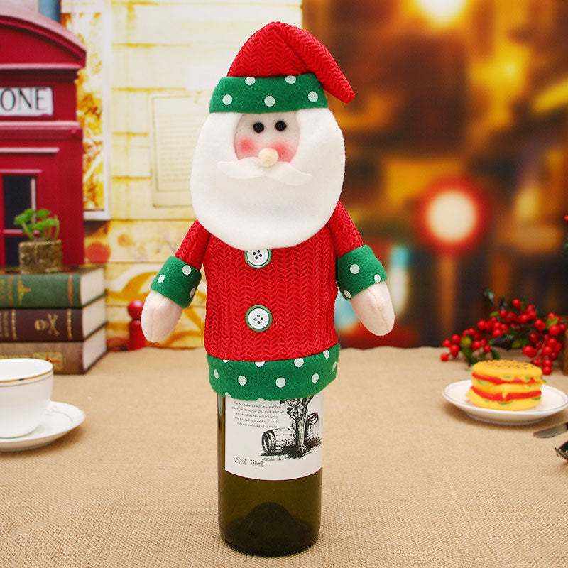 Christmas Decorations Wine Bottle Socks Holiday Gift