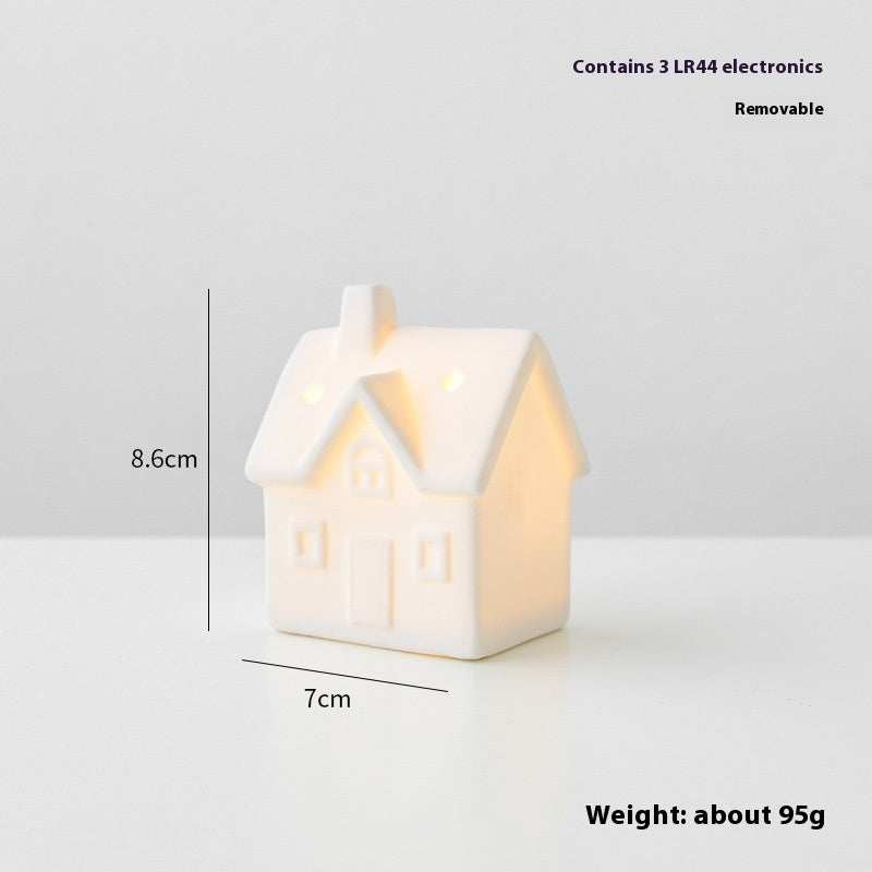 Ceramic Christmas Tree Desktop Luminous Holiday Decoration