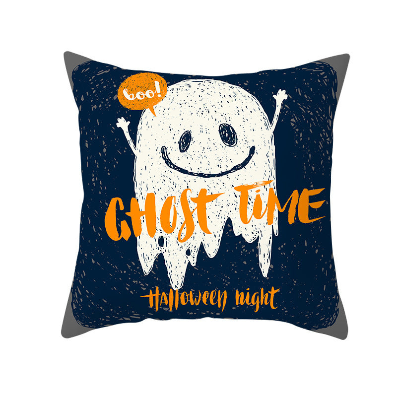Halloween pillowcase festive decorative cushion cover with pumpkin design