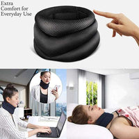 Black cervical spine heat neck belt for pain relief and neck support