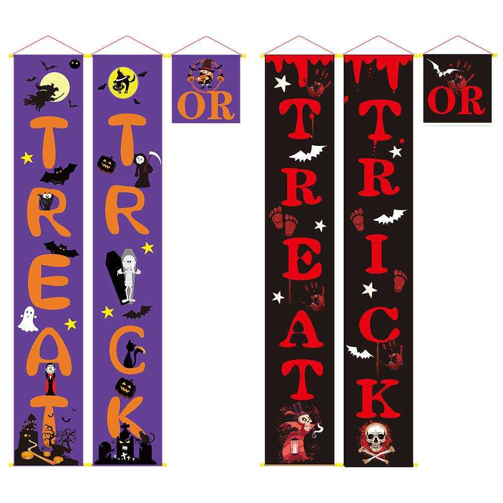 Halloween Decoration Outdoor Banner – Trick & Treat Sign
