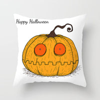 Halloween pillowcase festive decorative cushion cover with pumpkin design