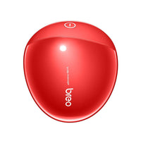 red breo scalp massager for relieving fatigue with compact design