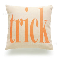 Halloween pillowcase spooky decorative cushion cover with pumpkin design