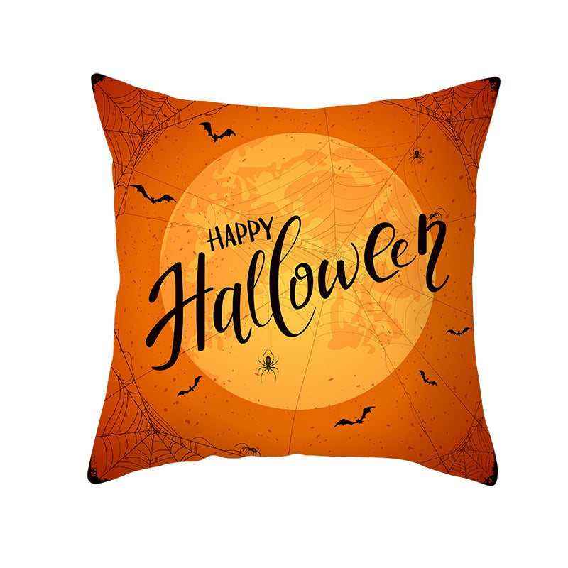 Halloween pillowcase festive decorative cushion cover with pumpkin design