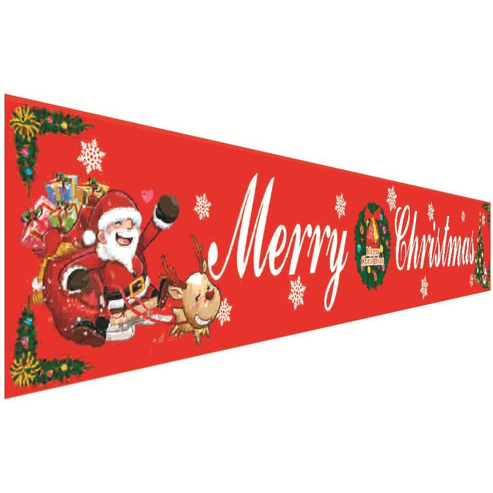 Christmas decorations curtains banners hanging flags window pendant