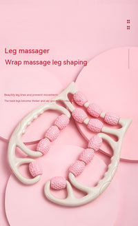 Plastic Massager Relax Plastic Leg Roller Ten Three Wheels Ring Foam Roller