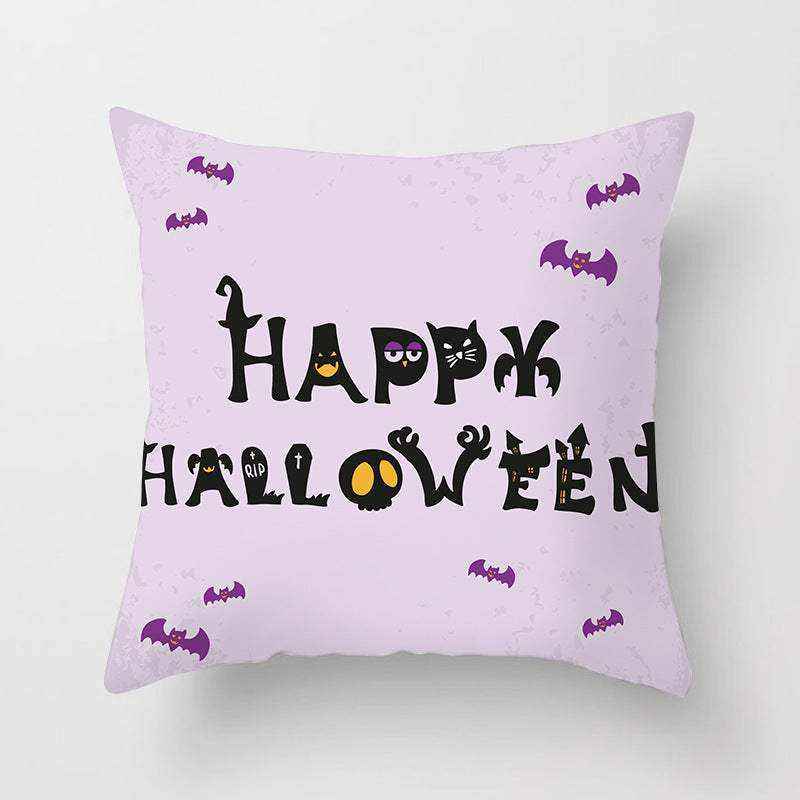 Halloween pillowcase festive decorative cushion cover with pumpkin design
