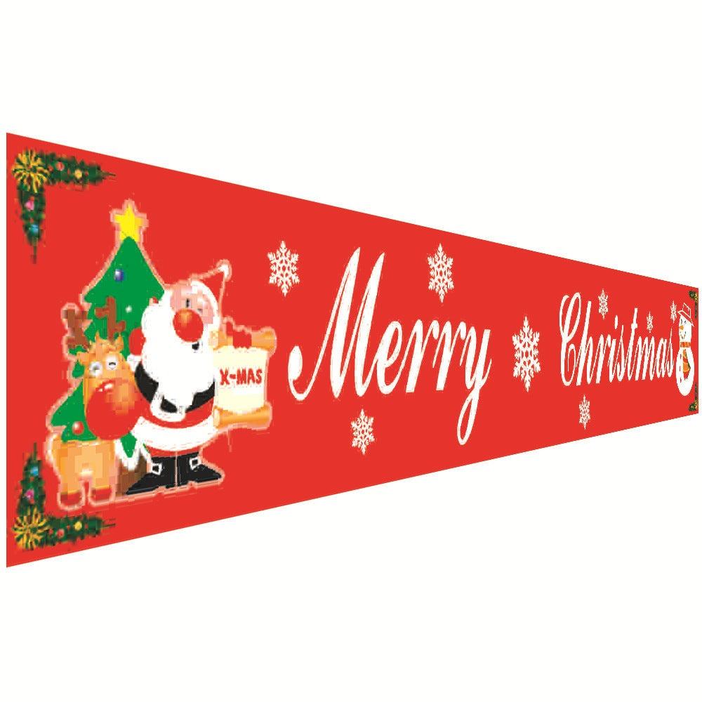 Christmas decorations curtains banners hanging flags window pendant