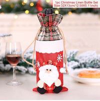 Christmas Decorations Wine Bottle Socks Holiday Gift