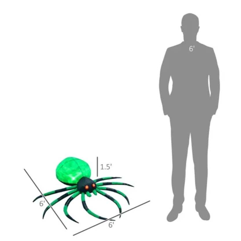 Inflatable Halloween Crawling Spider