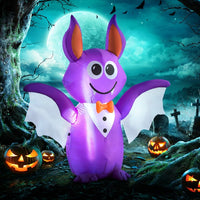 Inflatable Halloween decoration bat with LED lights