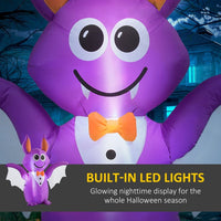 Inflatable Halloween decoration bat with LED lights