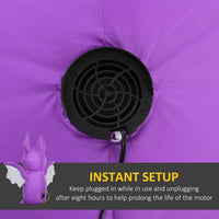 Inflatable Halloween decoration bat with LED lights