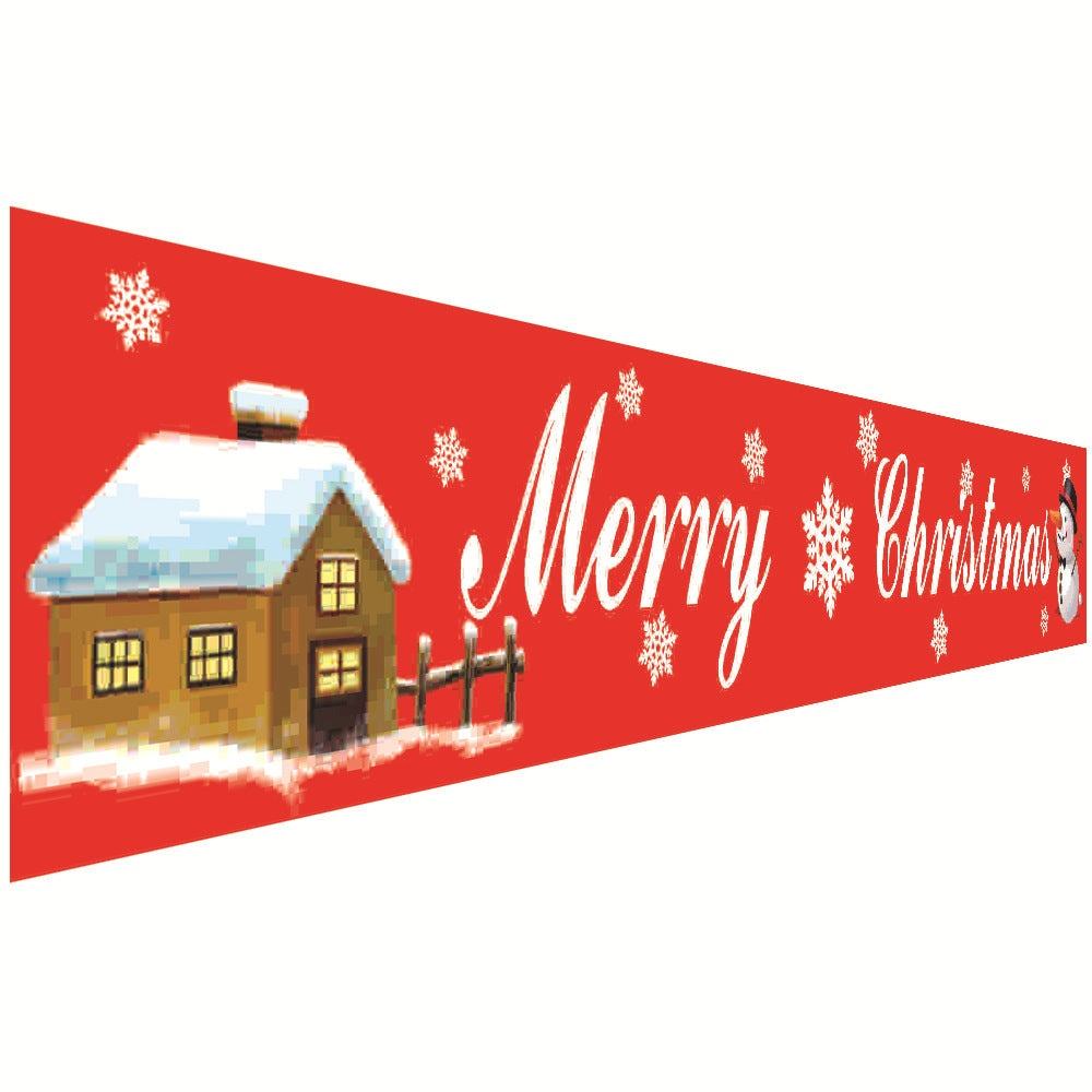Christmas decorations curtains banners hanging flags window pendant