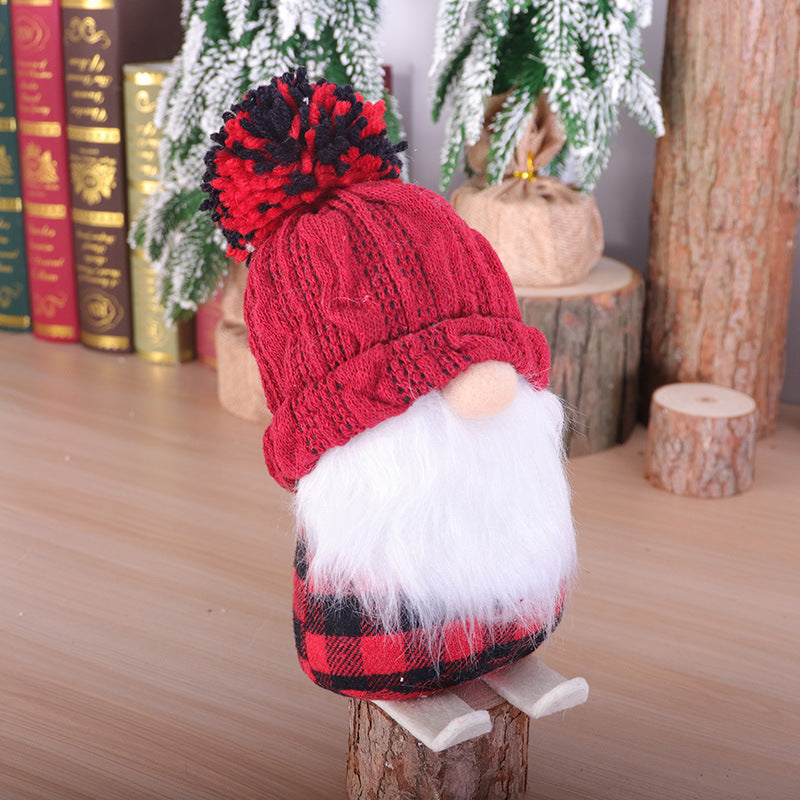 Christmas Decoration Supplies Ski Doll - Small Ornaments for Festive Decor