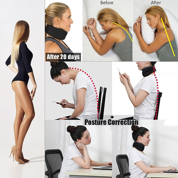 Cervical Spine Heat Neck Belt Household Light Thermal Protection Cervical Collar Hot Stone Magnet Neck Support
