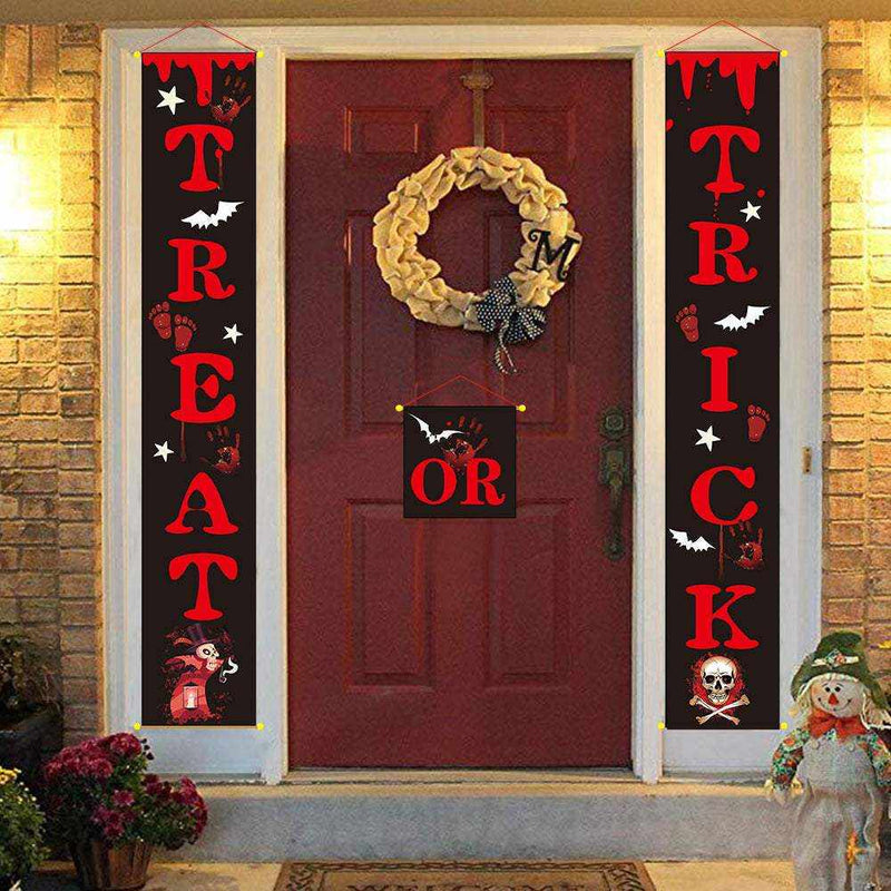 Halloween Decoration Outdoor Banner – Trick & Treat Sign