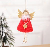 New Year Christmas Angel Doll hanging on Christmas tree