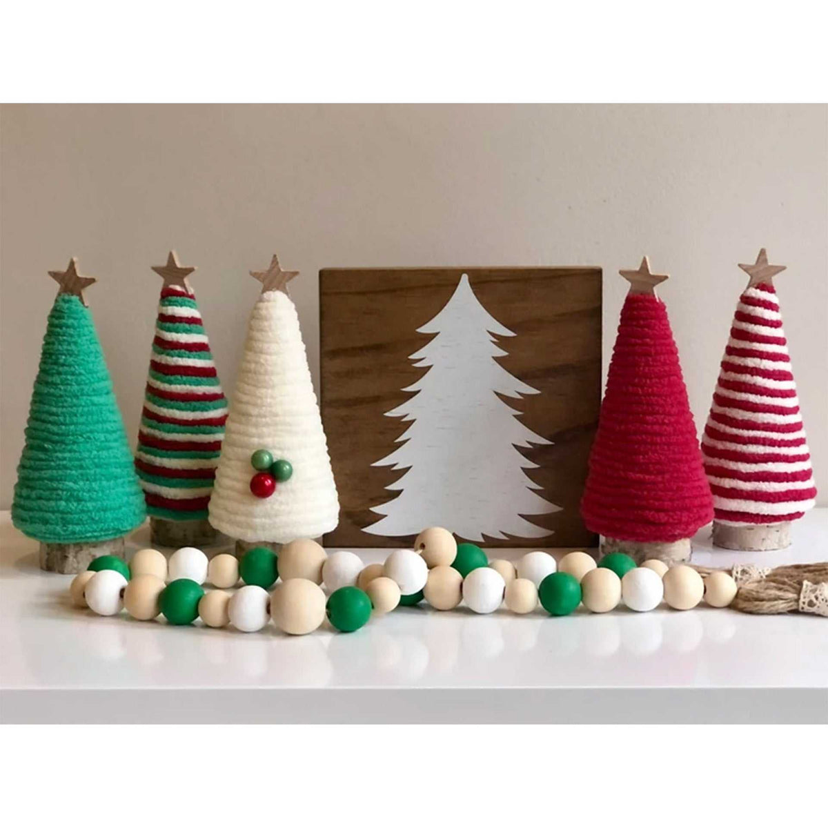 Christmas Layout Mini Christmas Tree Decorations set