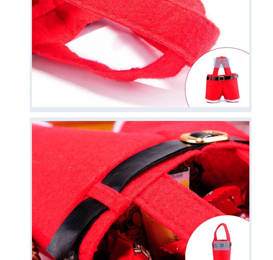 Christmas hot sale red velvet Christmas bag for wedding candy 21x14.5cm