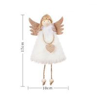 New Year Christmas Angel Doll hanging on Christmas tree