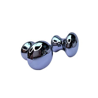 Quantum Stone Terahertz mushroom head massager in sleek silver finish for effective massage therapy