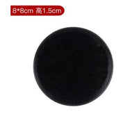 Black natural volcanic spa energy stone for hot stone massage 8x8cm size