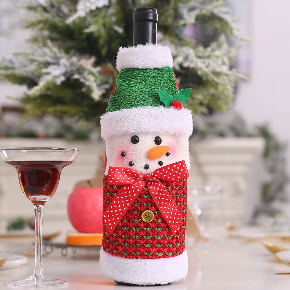 Christmas Decorations Wine Bottle Socks Holiday Gift