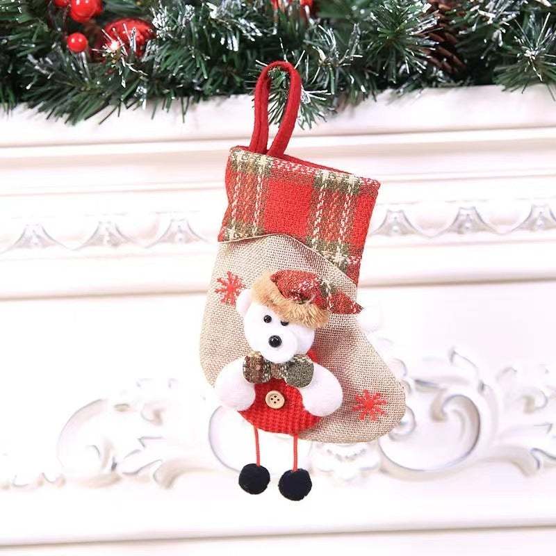 Christmas Decorations hanging stocking gift bag pendant
